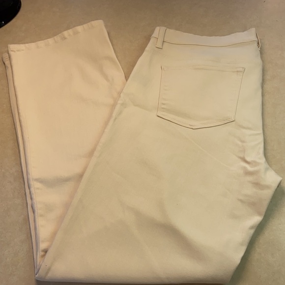 LRL Ivory Jeans Classic Straight Leg Five Pocket - Picture 1 of 8